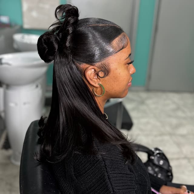Half up half down package at TheStylistBeeeEffect in Rialto, CA